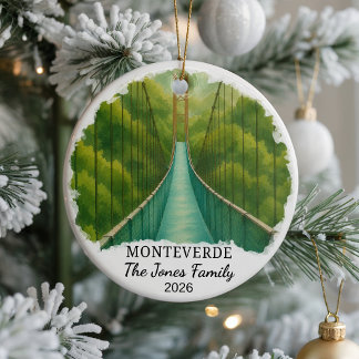 Personligt Monteverde Molnskog Keramiskt Prydnadsf Julgransprydnad Keramik