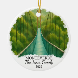 Personligt Monteverde Molnskog Keramiskt Prydnadsf Julgransprydnad Keramik