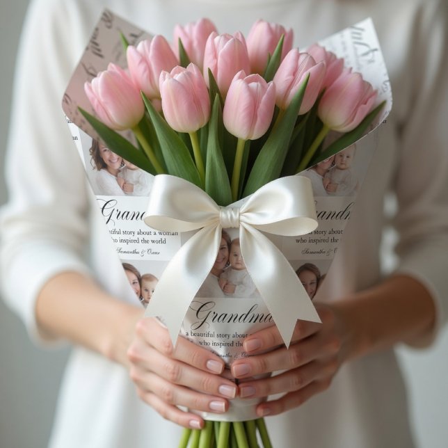 Personligt Mormor Foto Anpassad Present Presentpapper (Skapare uppladdad)