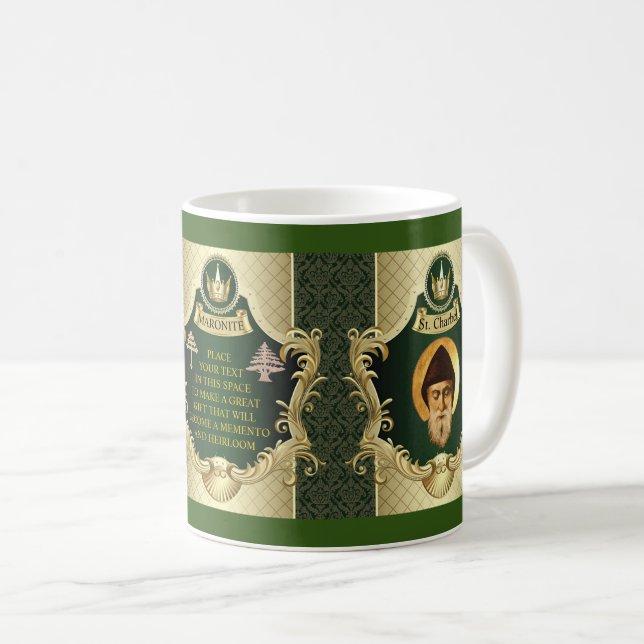 PERSONLIGT MUGGBRUK FÖR MEDLEM I MARONITRITENS KYR KAFFEMUGG (Framsida höger)