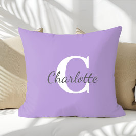 Personligt namn Anpassad Minimalistisk Monogram Kudde
