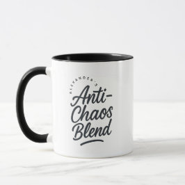 Personligt Namn Anti-Kaos Blandning Present Kaffe Mugg