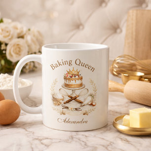 Personligt Namn Bakdrottning Kaffemugg