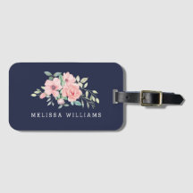 Personligt Namn Blommig Bagage