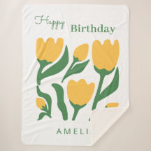 Personligt Namn Blommig Födelsedagspresent Till Fl