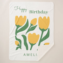 Personligt Namn Blommig Födelsedagspresent Till Fl