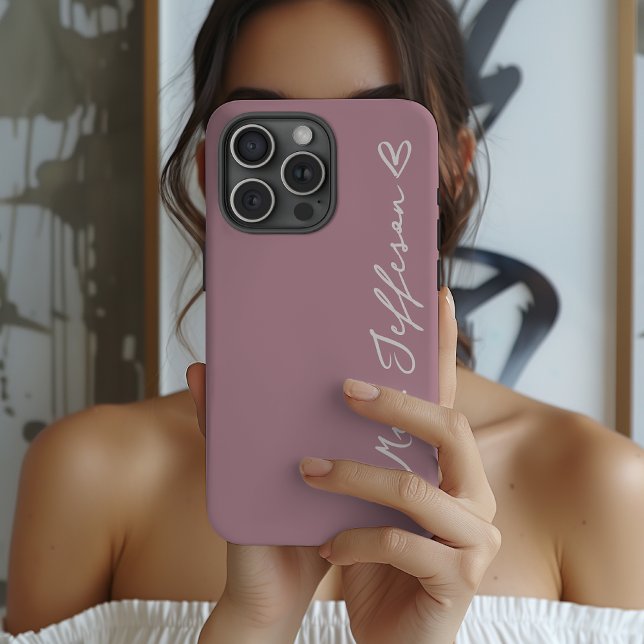 Personligt Namn Bröllopstelefonfodral Present till (Custom Mr and Mrs Wedding Gift, Anniversary Gift, Bride Phone Case & New Surname Gift for Wifey)