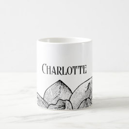Personligt namn "Charlotte" Magisk färg Mugg