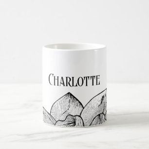Personligt namn "Charlotte" Magisk färg Mugg