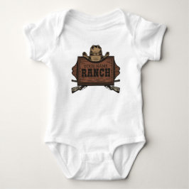 Personligt NAMN Cowboy Pistoler Västerländsk Ranch T Shirt