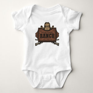 Personligt NAMN Cowboy Pistoler Västerländsk Ranch T Shirt