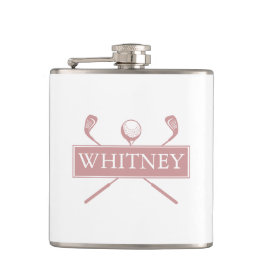 Personligt namn Dusty Rose Klubbor Och Boll Fickplunta