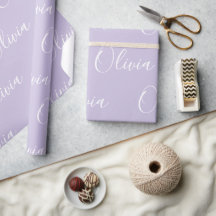 Personligt namn elegant lila modernt