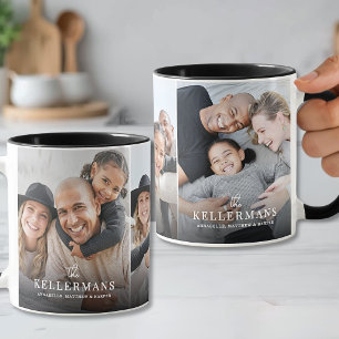 Personligt Namn Enkel Familjefoto Mugg