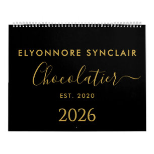 Personligt Namn Est Datum Chocolatier Företag Kalender