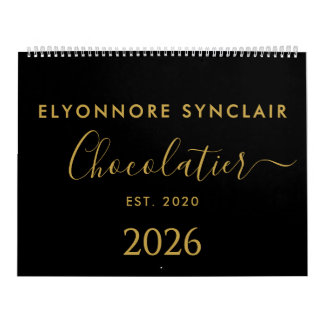 Personligt Namn Est Datum Chocolatier Företag Kalender