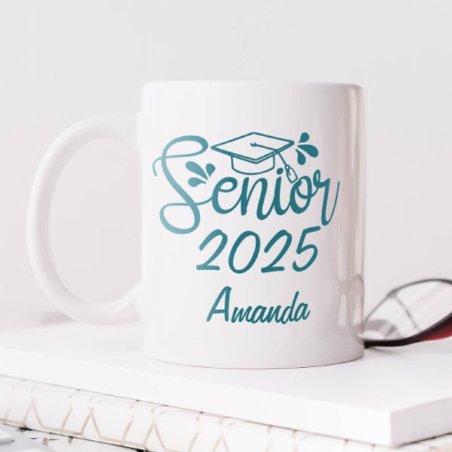 Personligt namn examen kaffemugg (Personalized Senior 2025 Mug)