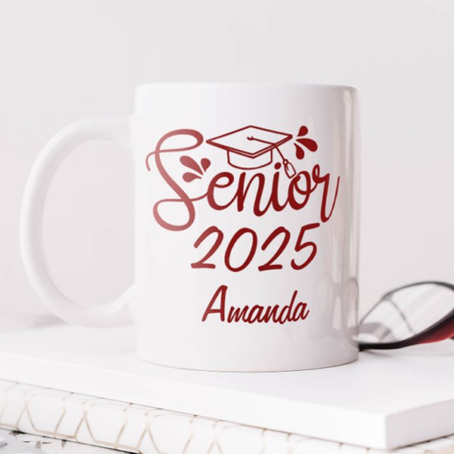 Personligt namn examensår kaffemugg (Personalized Senior 2025 Mug)