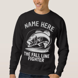 Personligt Namn Fall Line Bass Lång Ärmad Tröja