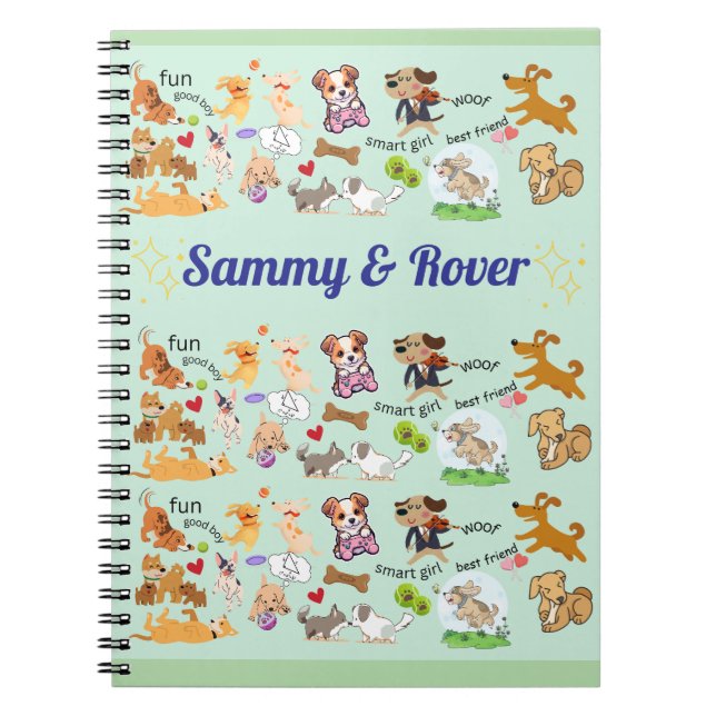 Personligt namn för dig eller ditt barn anteckningsbok (Framsidan)