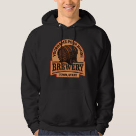 Personligt NAMN Gammalt Ekfat Ölfat Bryggeri Hoodie