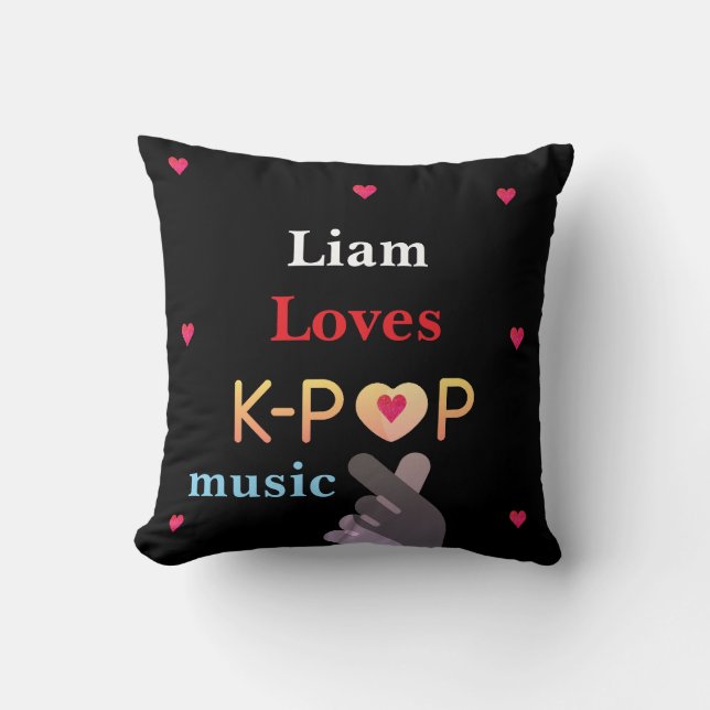 Personligt namn K-pop Kudde (Framsida)