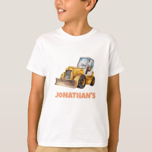 Personligt Namn Konstruktionsfordon Bulldozer T Shirt