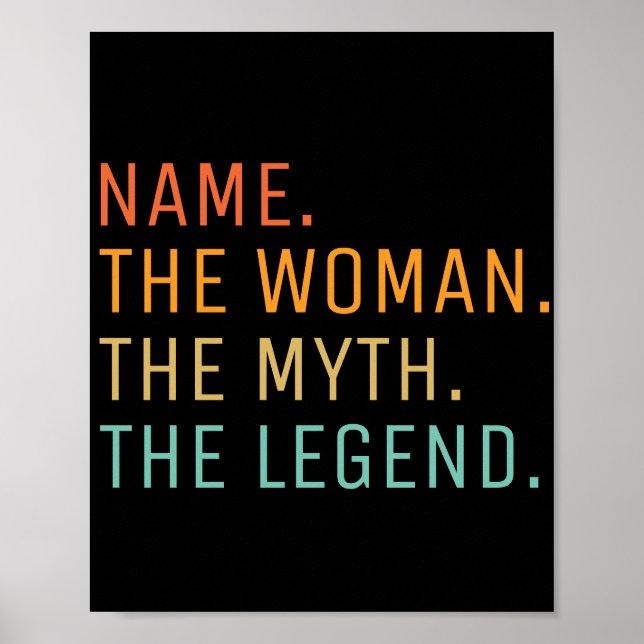 Personligt Namn Kvinnan Myten Legenden  Poster (Framsidan)