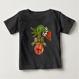 personligt namn Leopardbåge Papegoja Ornament T Shirt