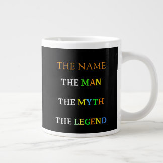 Personligt Namn Mannen Myten Legenden Jumbo Mugg