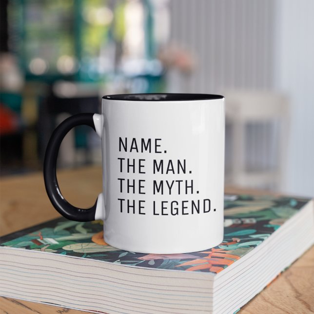 Personligt Namn Mannen Myten Legenden Kaffe Mugg (Skapare uppladdad)