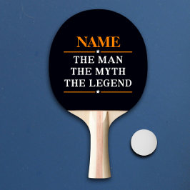 Personligt namn mannen myten legenden pingisracket