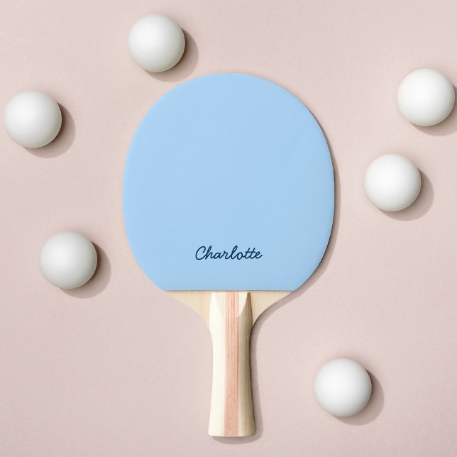 Personligt namn manus Helt redigerbara färger Pingisracket (Skapare uppladdad)