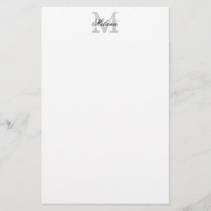 Personligt namn monogram logotyp brevpapper