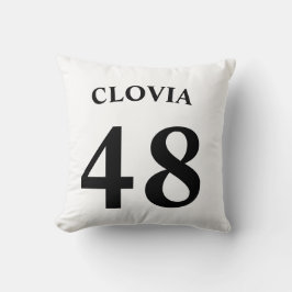 Personligt namn och tröjnummer kudde