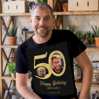 Personligt namn på 50-årsfödelsedagsfoto