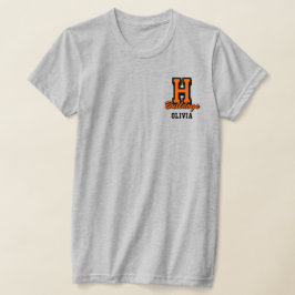 Personligt namn på cheerleader, anpassad cheer t shirt