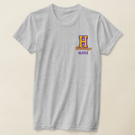 Personligt namn på cheerleader, anpassad cheer t shirt