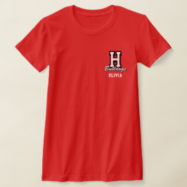 Personligt namn på cheerleader, anpassad cheer t shirt