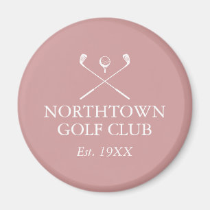 Personligt namn på golfklubb Dammtrosa Rosa Magnet
