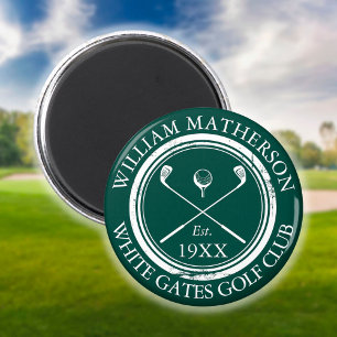 Personligt namn på golfklubb Grön Magnet