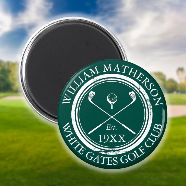 Personligt namn på golfklubb Grön Magnet (Skapare uppladdad)