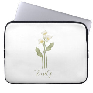 Personligt namn på vildblomma laptop fodral