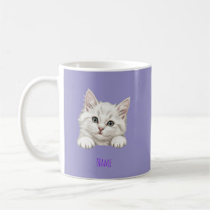 Personligt Namn Personlig Katt Konst Gåva Kaffemugg