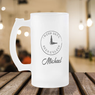 Personligt Namn Roligt Frostat Ölglas