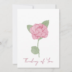 Personligt namn Ros Blomma Akvarell Skriftstil Inbjudningar
