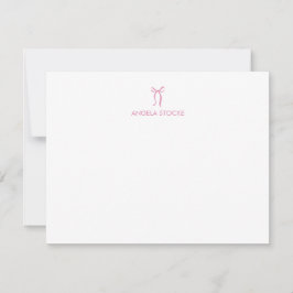 Personligt Namn Rosa Slinga Anteckningskort