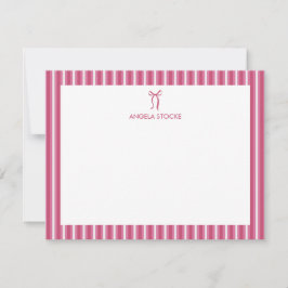 Personligt Namn Rosa Slinga Anteckningskort