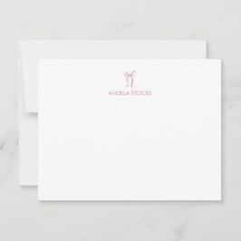 Personligt Namn Rosa Slinga Anteckningskort