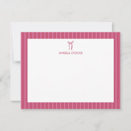 Personligt Namn Rosa Slinga Anteckningskort